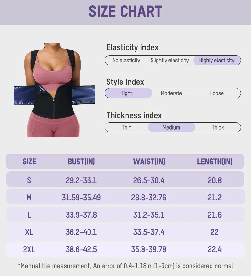 Adjustable Sauna Sweat Waist Trainer Tank Top - Image 8
