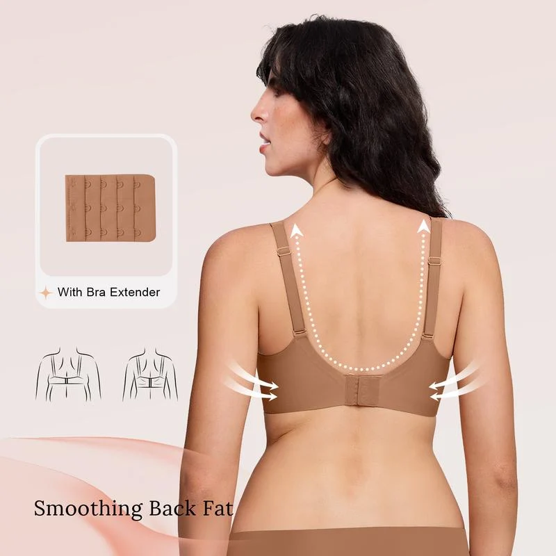 Deep V-Mesh Wireless Seamless Women's Bra - Image 13