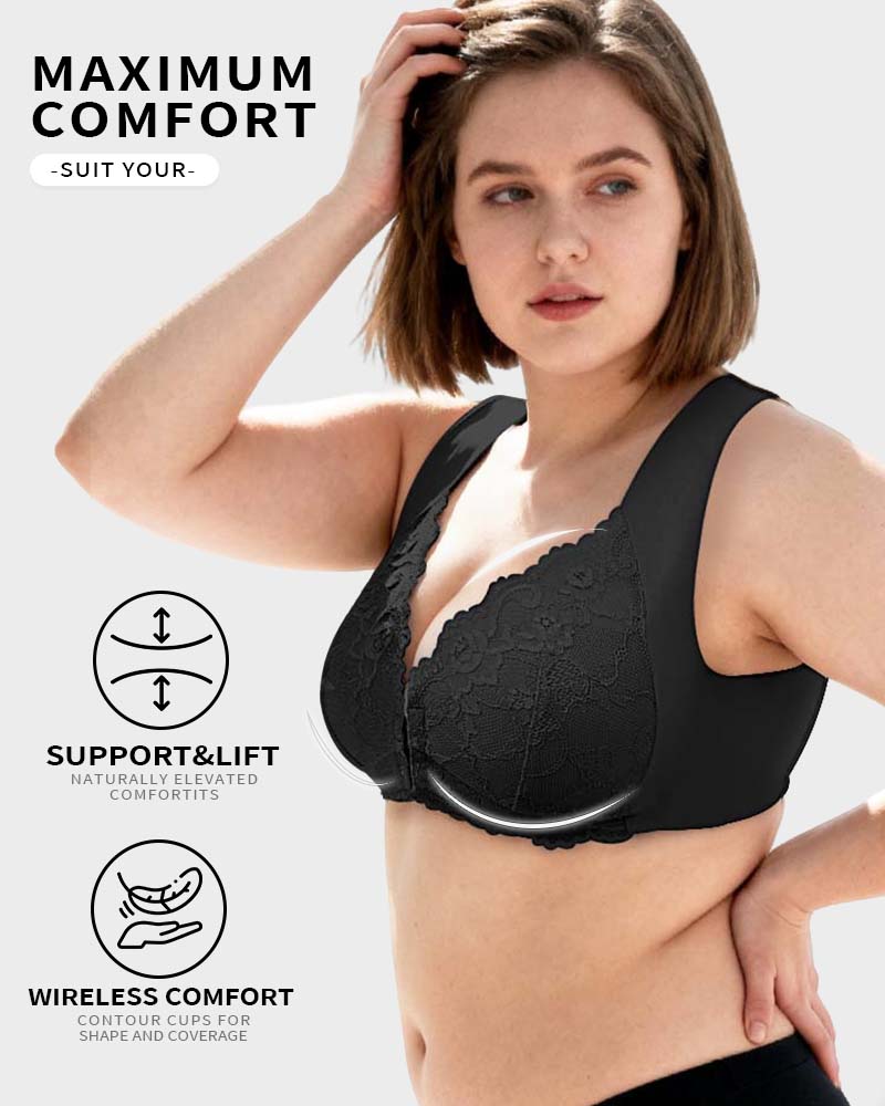 Front Closure '5D' Shaping  Wireless Bra - Image 6