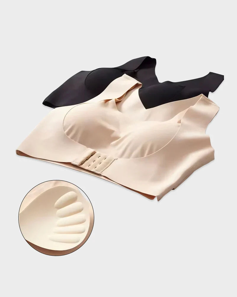 Front Closure Cross-Back Wireless Posture Bra - Image 5