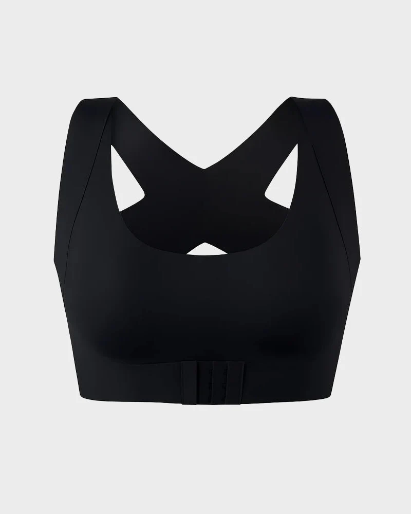 Front Closure Cross-Back Wireless Posture Bra - Image 8