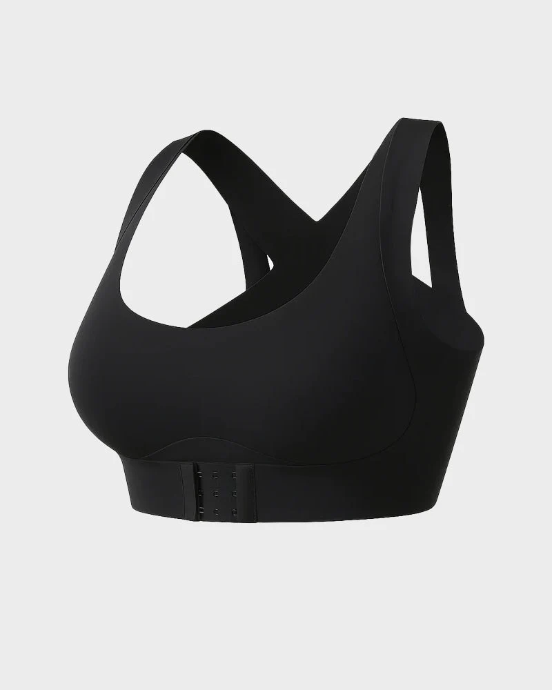Front Closure Cross-Back Wireless Posture Bra - Image 9