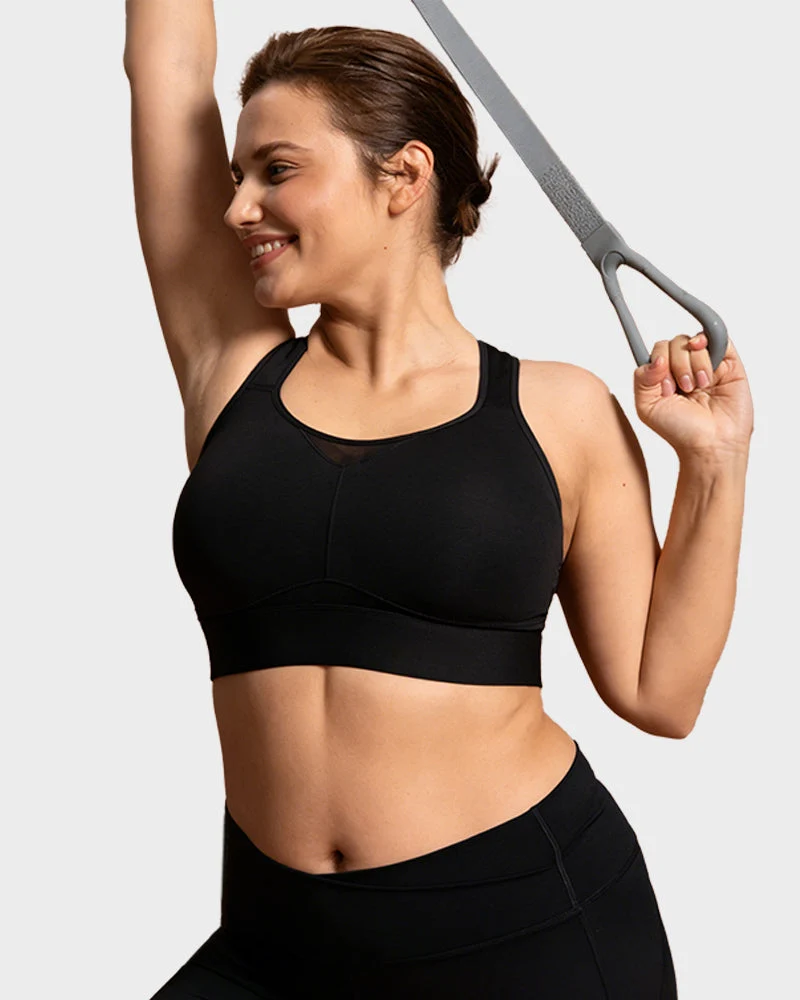 High Impact Racerback Sports Bra Full Coverage for Yoga and Training - Image 3