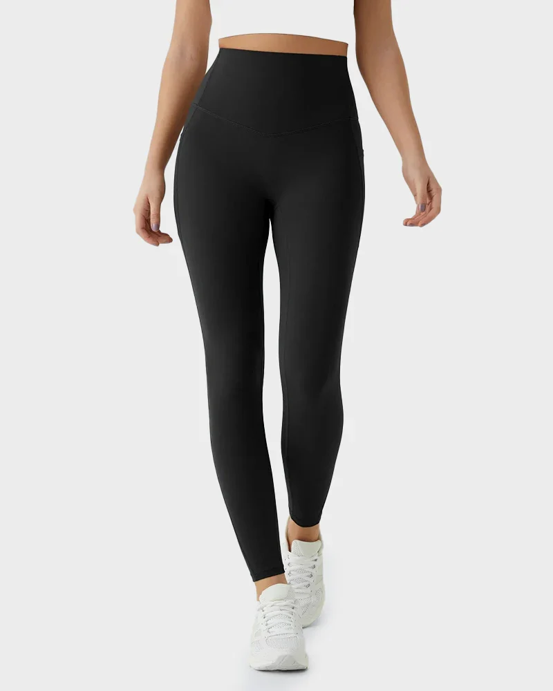 Tummy Control Butt-Lifting Training Leggings with Pockets - Image 11