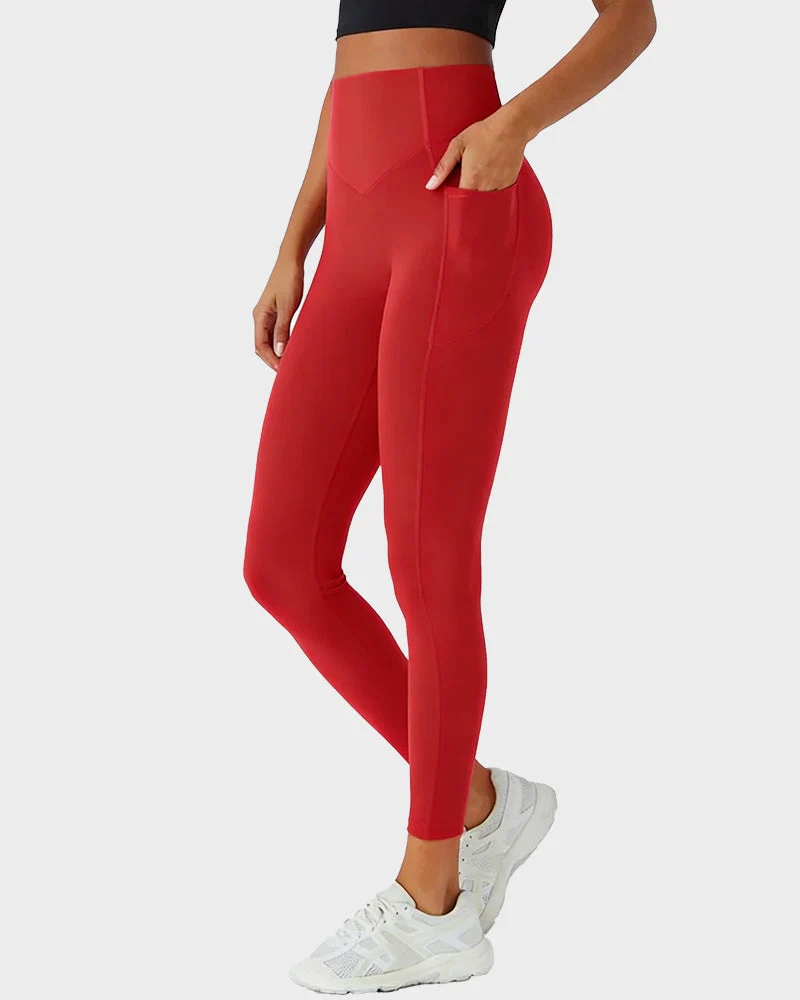Tummy Control Butt-Lifting Training Leggings with Pockets - Image 38