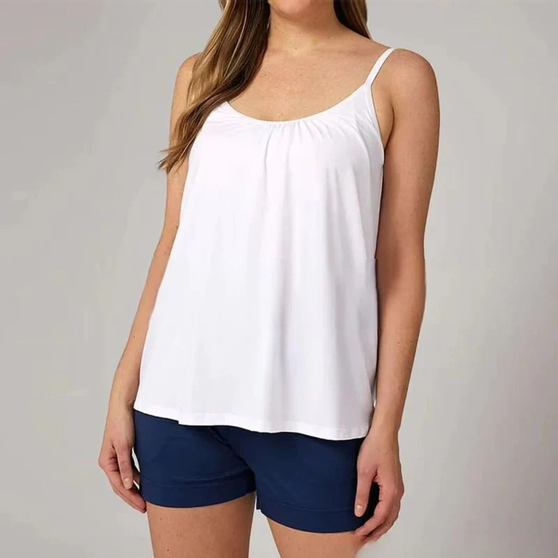 Loose-fitting Tank Top With Built-in Bra - Image 17