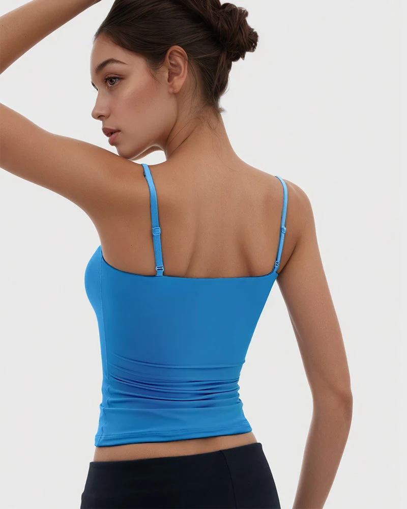 Minimalist Slim Tank Top – Square Neck & Adjustable Straps - Image 11