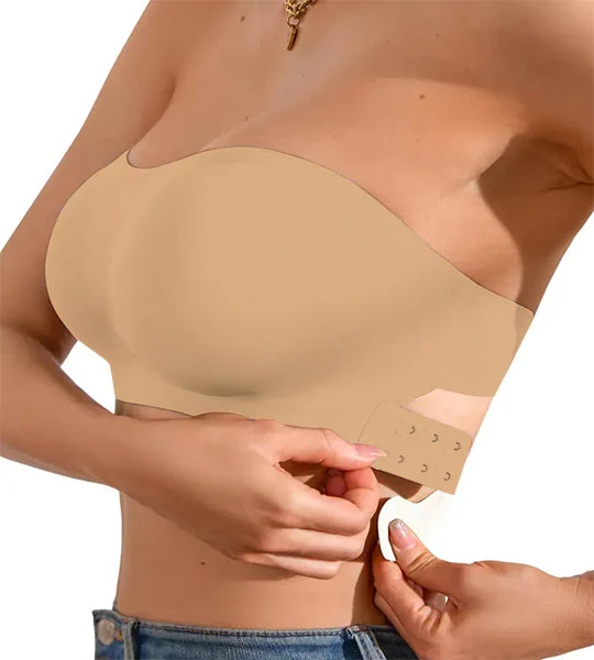 Non-Slip Crossover Side Hook Bandeau Bra - Image 12