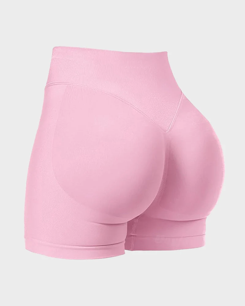 Sculpting High-Waist Seamless Shorts with Scrunch Butt Lift - Image 7