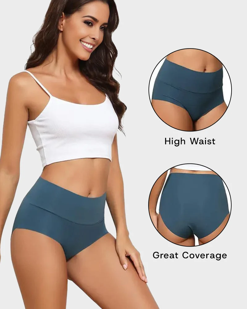 Seamless High-Waist No Show Comfort Panties (6 Pack) - Image 2