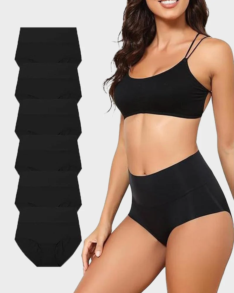 Seamless High-Waist No Show Comfort Panties (6 Pack) - Image 3