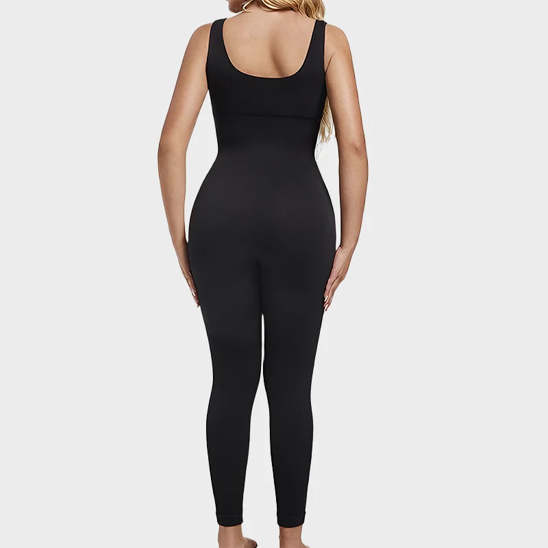 Seamless Square Neck Sport Jumpsuit - Image 4