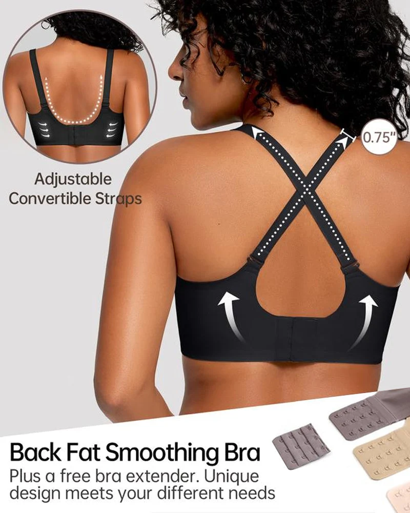Soft Full Coverage Scalloped Wireless Jelly Bra - Image 5