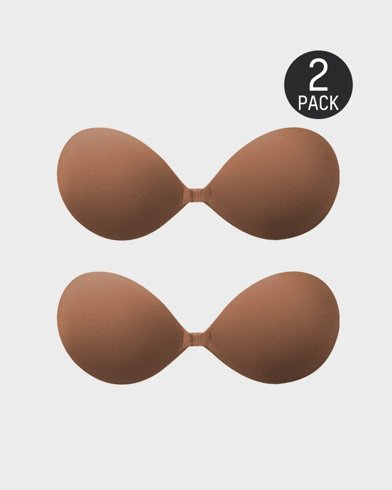 Front Closure Adhesive Invisible Push-Up Bra(2 Pairs) - Image 8