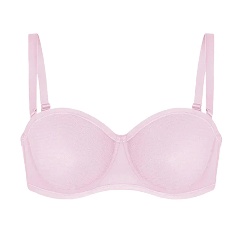 Strapless Mesh Underwire Balconette Bra - Image 9