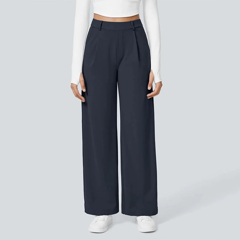 High-Waist Straight-Leg Work Pants Set - Image 11