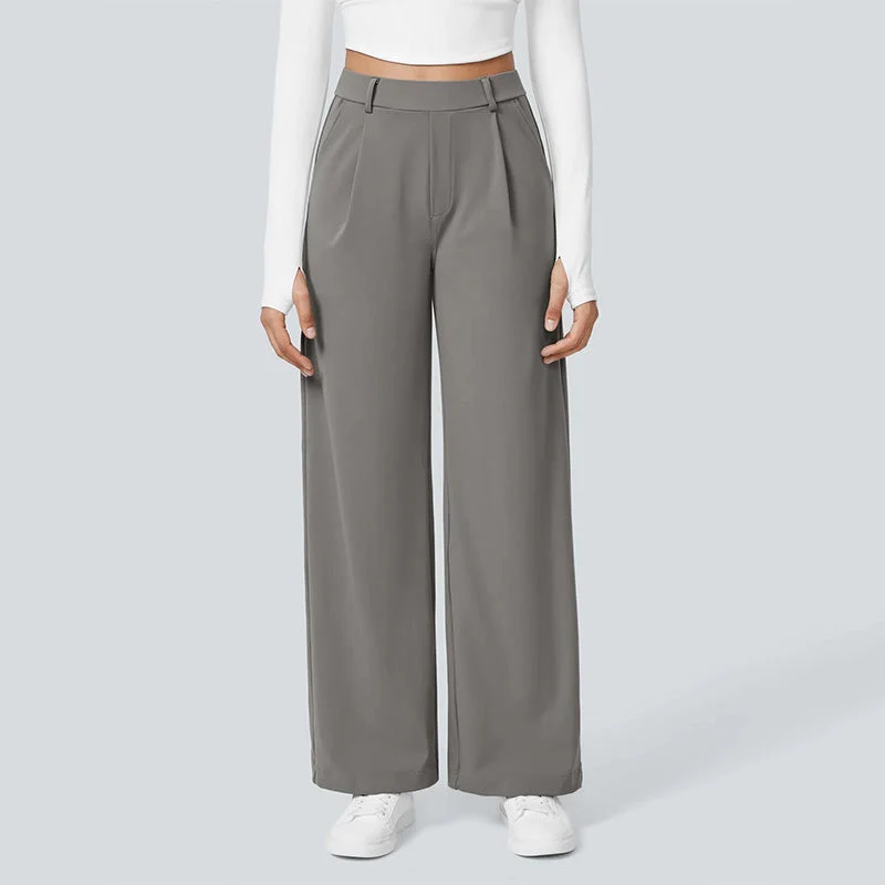 High-Waist Straight-Leg Work Pants Set - Image 2
