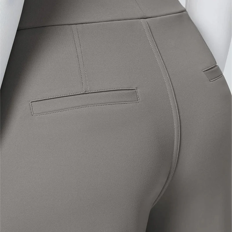 High-Waist Straight-Leg Work Pants Set - Image 4