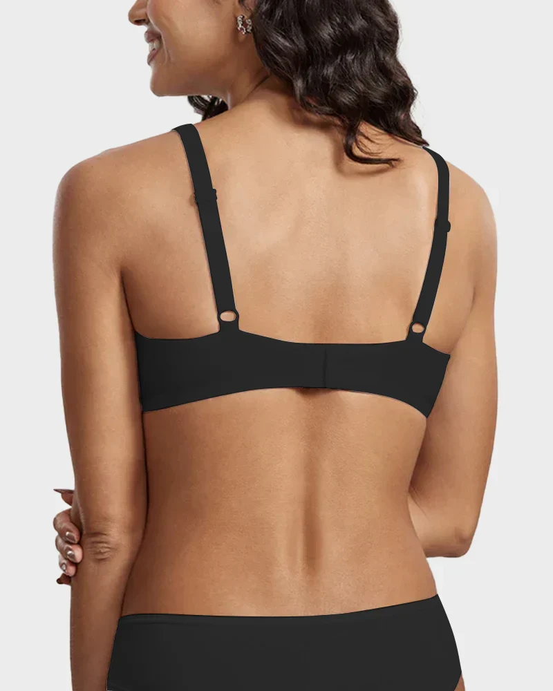 Underwire Support Seamless Unlined Balconette Bra - Image 8