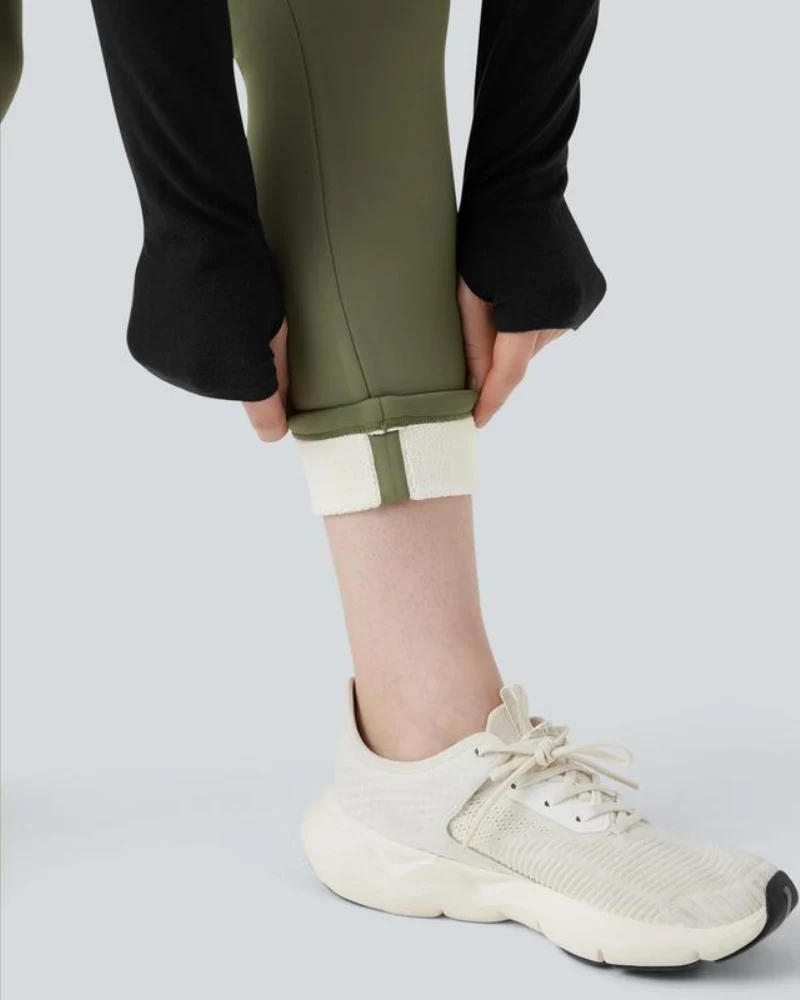 Thermal Tummy Control Yoga Leggings with Pockets - Image 9