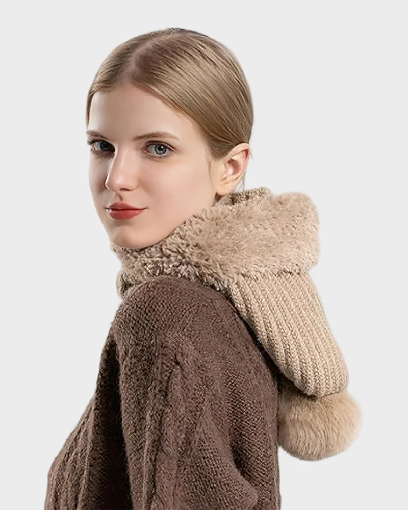 Thick Warm Knit Beanie with Pom Pom for Winter - Image 4