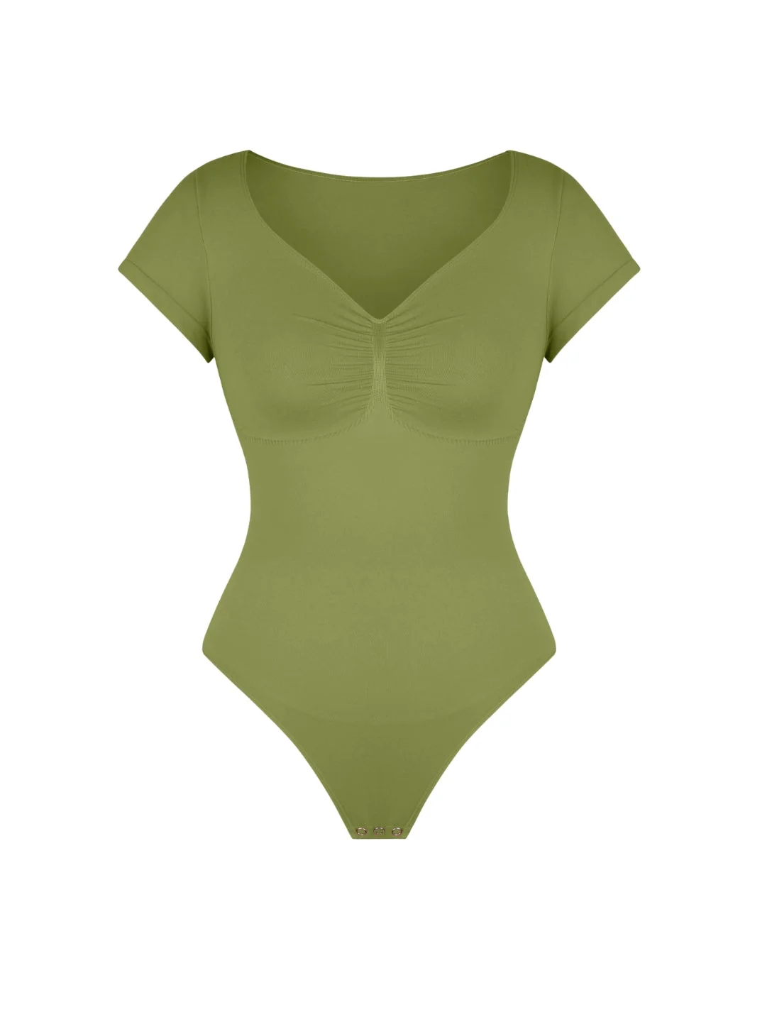 V-Neck Sculpting Tee Bodysuit - Image 5