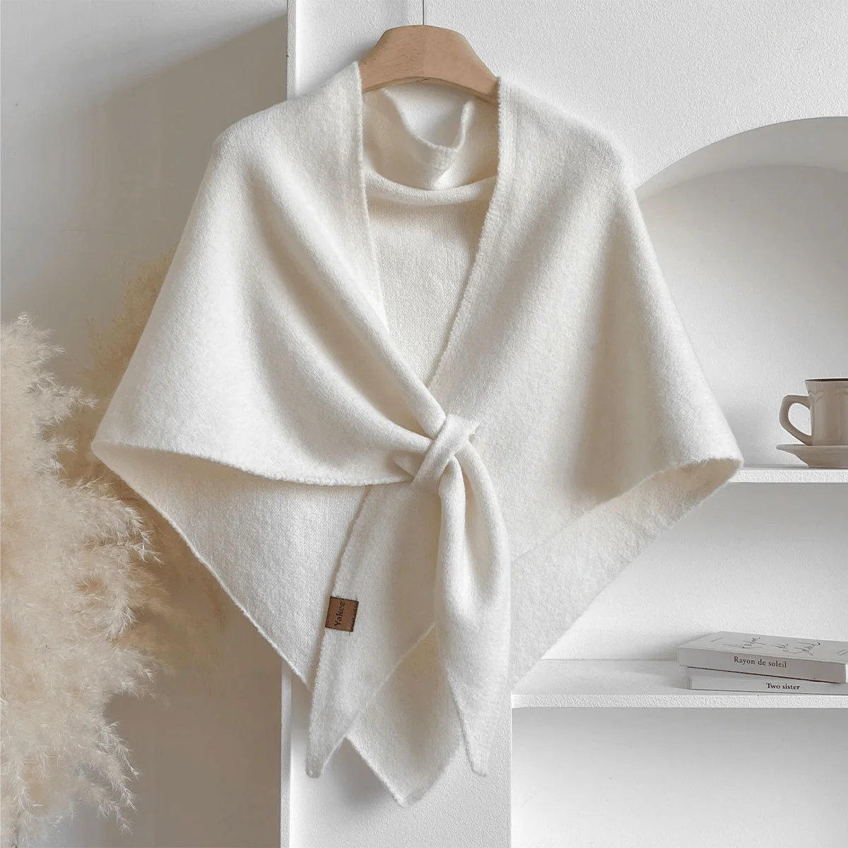 Women's Solid Color Scarf Casual Soft Comfortable Shawl for Daily Wear - Image 4
