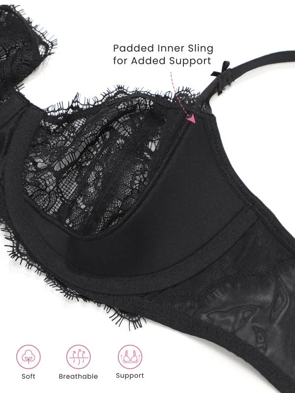 Women's Balconette Sexy Unlined Bra - Image 3