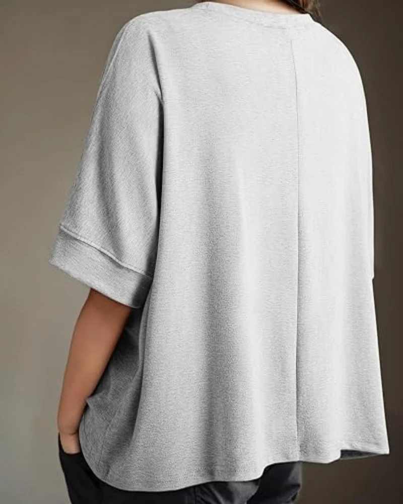 Women's Casual Oversized Tee Comfortable Soft Basic Top - Image 13