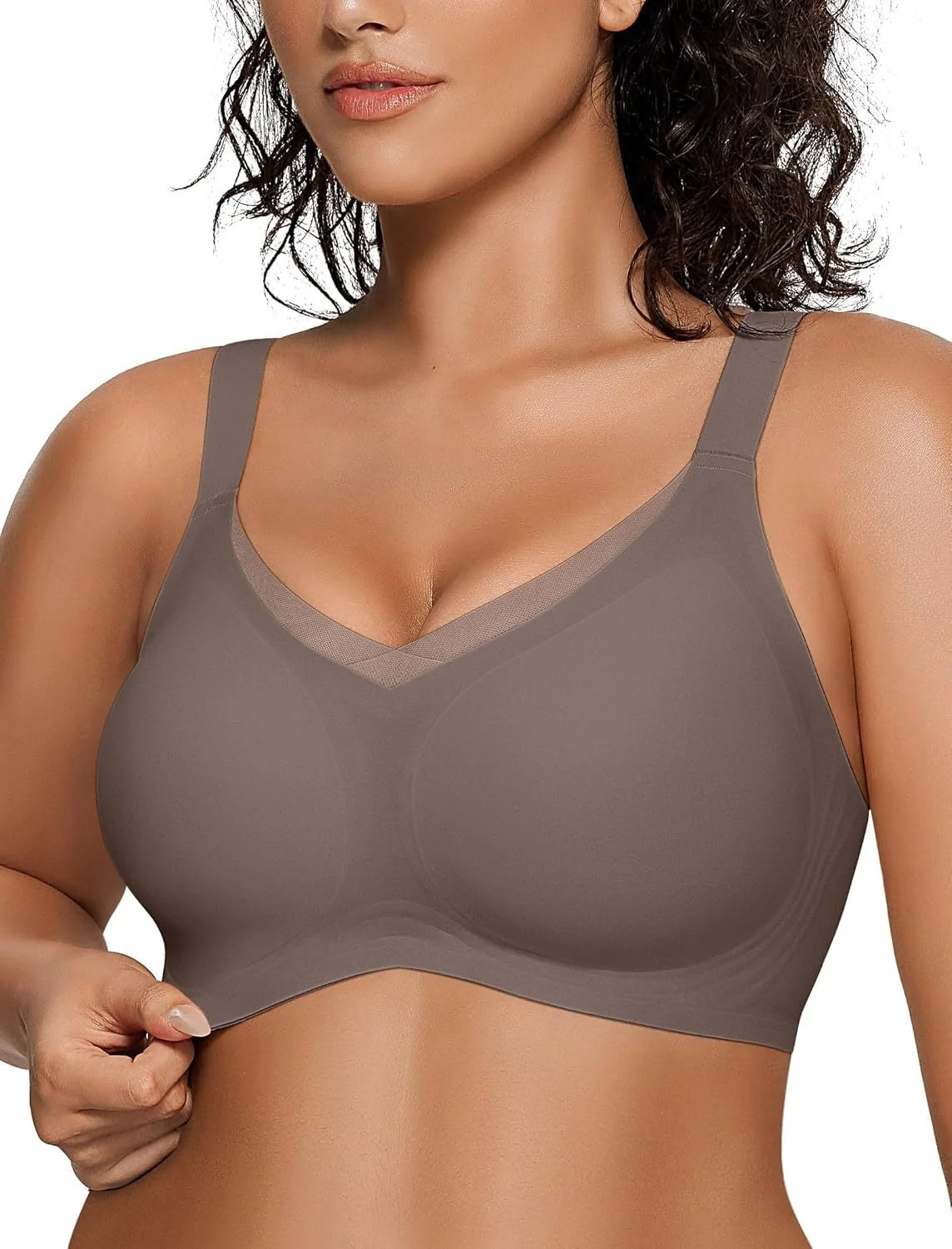 Womens Wireless Bras V Mesh Comfortable Bralette Supportive - Image 16