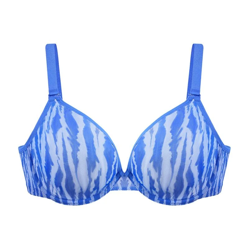 Zebra Wild Breathable Unlined Plus Size Soft Women Bra - Image 9